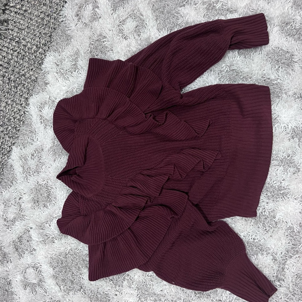 Target Ruffle Sweater size small.